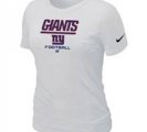 Women New York Giants White T-Shirt