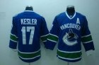 nhl vancouver canucks #17 kesler blue