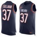 Mens Nike Chicago Bears #37 Bryce Callahan Limited Navy Blue Player Name & Number Tank Top NFL Jersey