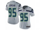 Women Nike Seattle Seahawks #95 Dion Jordan Vapor Untouchable Limited Grey Alternate NFL Jersey