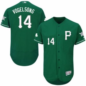 Men\'s Majestic Pittsburgh Pirates #14 Ryan Vogelsong Green Celtic Flexbase Authentic Collection MLB Jersey
