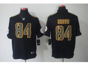 Nike NFL Pittsburgh Steelers #84 Antonio Brown Black Jerseys(Impact Limited)