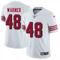 Nike 49ers #48 Fred Warner White Color Rush Vapor Untouchable Limited Jersey