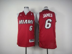 nba miami heat #6 james red[revolution 30 swingman]