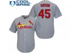 Youth St.Louis Cardinals #45 Bob Gibson Grey Cool Base Stitched MLB Jersey