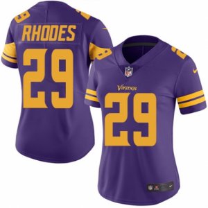Women\'s Nike Minnesota Vikings #29 Xavier Rhodes Limited Purple Rush NFL Jersey