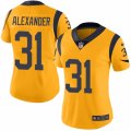 Women's Nike Los Angeles Rams #31 Mo Alexander Limited Gold Rush NFL Jersey