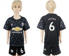 2017-18 Manchester United 6 POGBA Away Youth Soccer Jersey