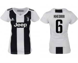 2018-19 Juventus 6 KHEDIRA Home Women Soccer Jersey