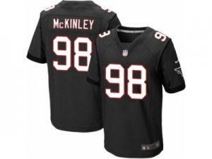 Mens Nike Atlanta Falcons #98 Takkarist McKinley Elite Black Alternate NFL Jersey