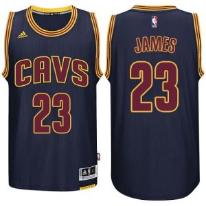 Men Cleveland Cavaliers #23 Lebron James Navy Blue Road New Swingman Jersey