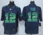 2015 New Nike Seattle Seahawks #12 Fan Navy Blue Strobe Jerseys(Limited)