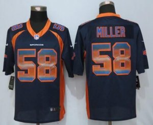 Nike Denver Broncos #58 Von Miller Navy Blue Alternate Men Stitched NFL Limited Strobe Jersey