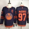 Oilers #97 Connor McDavid Navy 50th Anniversary Adidas Jersey