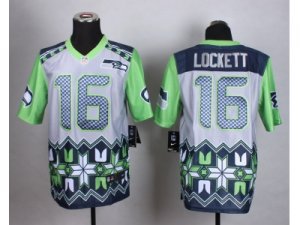 Nike Seattle Seahawks #16 Tyler Lockett grey jerseys(Elite Noble Fashion)