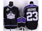 nhl jerseys los angeles kings #23 BROWN black-purple[2012 stanley cup champions]
