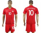 Poland #10 Krychowiak Away Soccer Country Jersey