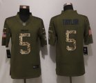 Nike Buffalo Bills #5 Tyrod Taylor Green Salute To Service Jerseys(Limited)