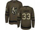 Youth Adidas Vegas Golden Knights #33 Maxime Lagace Authentic Green Salute to Service NHL Jersey