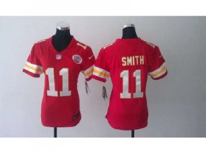 Nike women NFL Kansas City Chiefs #11 Alex Smith Red Jerseys