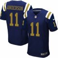 Mens Nike New York Jets #11 Robby Anderson Elite Navy Blue Alternate NFL Jersey