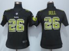 Women New Nike Pittsburgh Steelers #26 Bell Black Strobe Jerseys