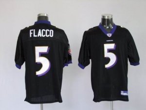 nfl baltimore ravens #5 flacco black