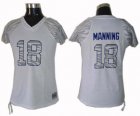 Women Indianapolis Colts #18 Manning Zebra Field Flirt Fashion J