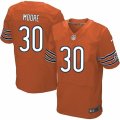 Men's Nike Chicago Bears #30 D.J. Moore Elite Orange Alternate NFL Jersey