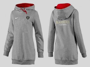 Women Oakland Raiders Logo Pullover Hoodie-024