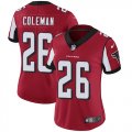 Nike Falcons #26 Tevin Coleman Red Women Vapor Untouchable Limited Jersey