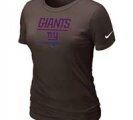 Women New York Giants Brown T-Shirt