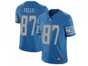 Mens Nike Detroit Lions #87 Darren Fells Limited Light Blue Team Color NFL Jersey