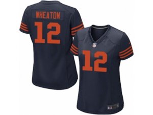 Women Nike Chicago Bears #12 Markus Wheaton Game Navy Blue 1940s Throwback Alternate NFL Jersey