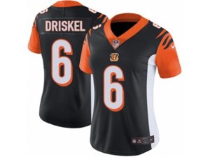 Women Nike Cincinnati Bengals #6 Jeff Driskel Vapor Untouchable Limited Black Team Color NFL Jersey