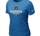 Women Okaland Raiders L.blue T-Shirt