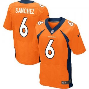 Nike Denver Broncos #6 Mark Sanchez Orange Team Color Men Stitched NFL New Elite Jersey