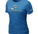 Women Miami Dolphins L.blue T-Shirt