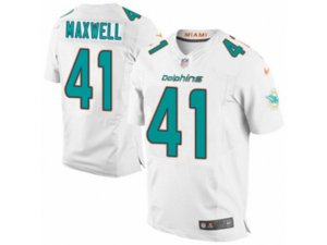 Nike Miami Dolphins #41 Byron Maxwell Elite White NFL Jersey