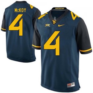 West Virginia Mountaineers #4 Kennedy McKoy Navy College Football Jersey