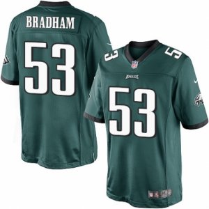 Mens Nike Philadelphia Eagles #53 Nigel Bradham Limited Midnight Green Team Color NFL Jersey