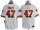 Nike nfl Washington Red Skins #47 Cooley White Game Jerseys