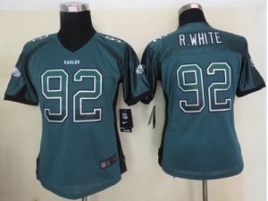 Nike women nfl jerseys philadelphia eagles #92 r.white green[Elite drift fashion]