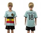 Belgium #18 Nainggolan Away Kid Soccer Country Jersey