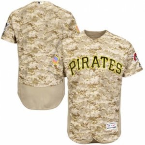 Men\'s Pittsburgh Pirates Majestic Alternate USMC Camo Flex Base Authentic Collection Team Jersey