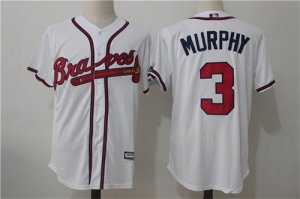 Braves #3 Dale Murphy White Cool Base Jersey