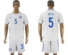 Chile #5 Silva Away Soccer Country Jersey