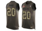 Nike San Francisco 49ers #20 Jimmie Ward Green Men Stitched NFL Limited Salute To Service Tank Top Jersey