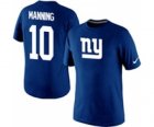Nike New York Giants Eli Manning Name & Number T-Shirt Blue
