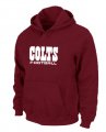 Indianapolis Colts Authentic font Pullover Hoodie Red
